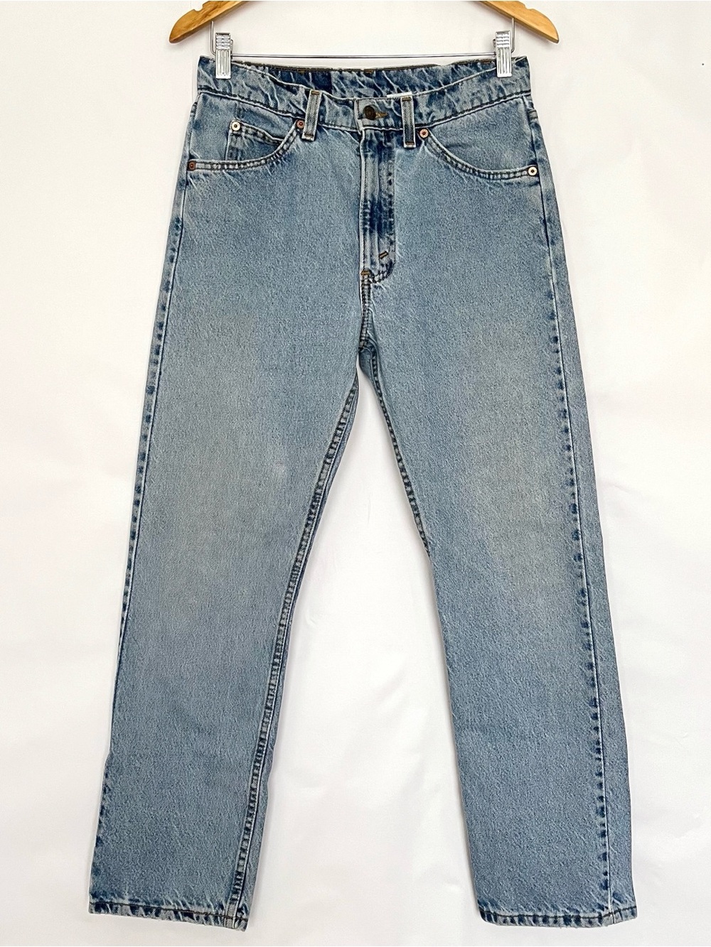 VTG Levis 505 Jean Straight Leg 1997 Orange Tab USA Size 29x28.25 (Tag 31x30) - Picture 2 of 16
